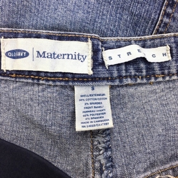 OLD NAVY Maternity Skirt Denim Jean Pencil Stretch Belly Band Minimalist Small - Picture 3 of 7